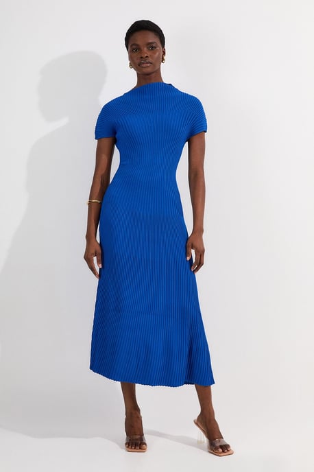 Stitch Detail Knit Midi Dress - Image 1