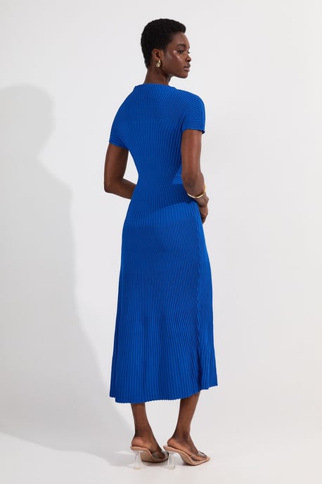 Stitch Detail Knit Midi Dress - Image 4