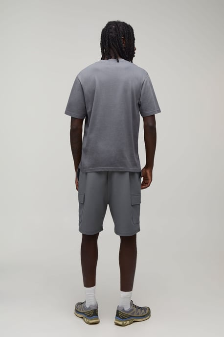 Relaxed Fit Elasticated Technical Stretch Cargo Shorts - Image 2