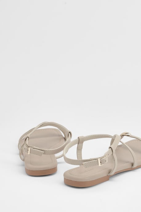 Hardware Detail Square Toe Sandals - Image 4