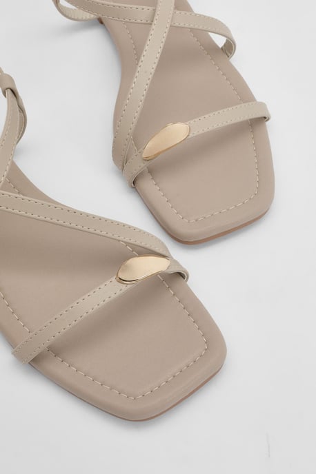 Hardware Detail Square Toe Sandals - Image 5