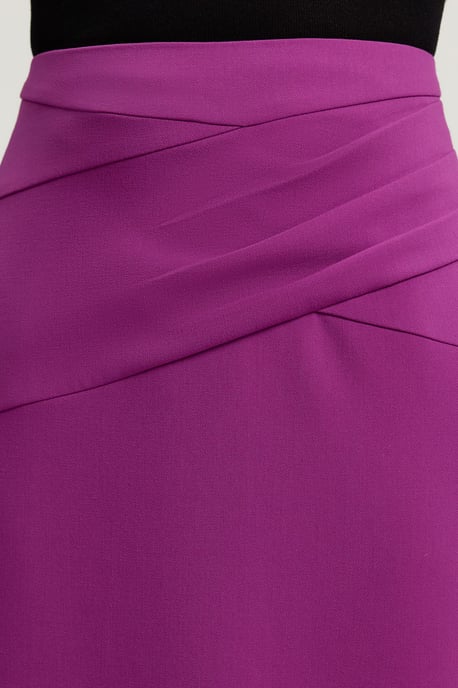 Compact Strech Waterfall Maxi Skirt - Image 3