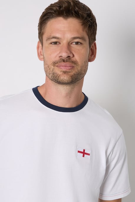 White England Print Crew Neck T-Shirt - Image 2