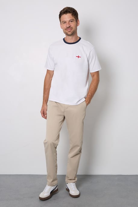 White England Print Crew Neck T-Shirt - Image 4