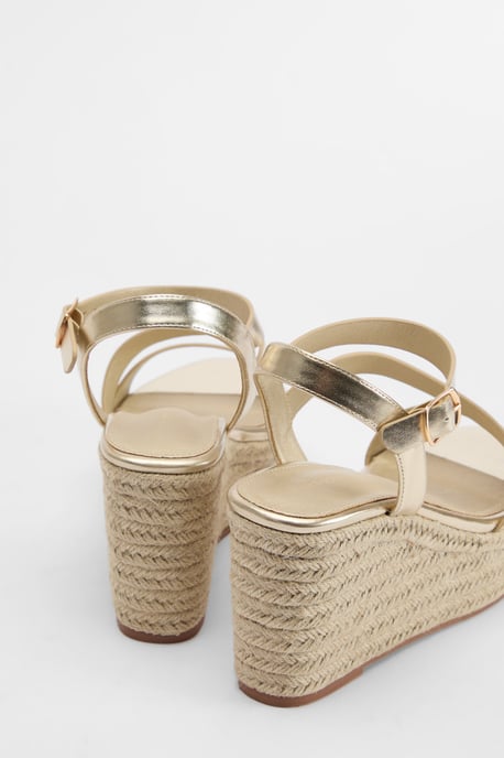 Asymmetric Espadrille Wedges - Image 4