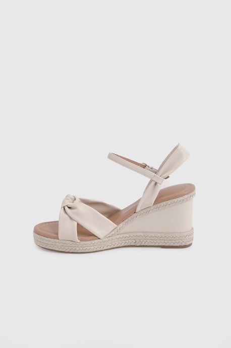 Wide Fit Jada Soft Knot Espadrille High Wedge Sandals - Image 4