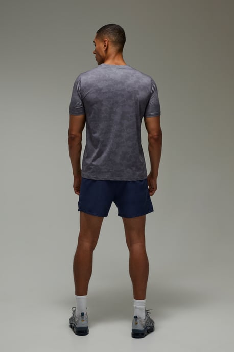 Man Active Geo Camo T-shirt and Short Set - Image 2