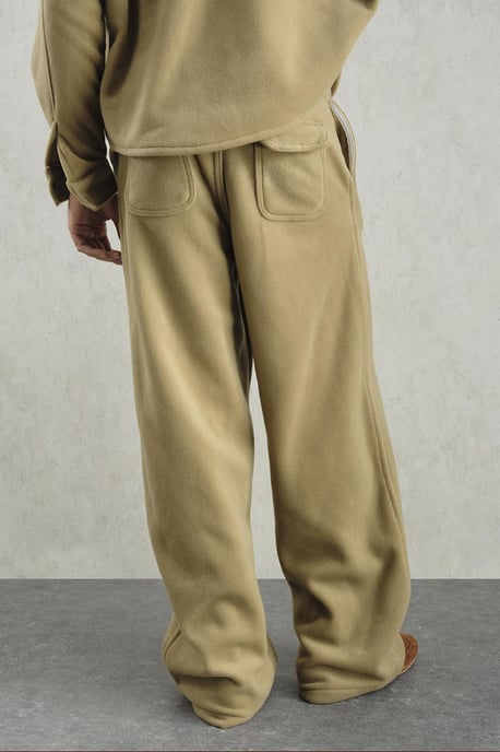 Gestructureerde Brede Pantalon met Knopsluiting - Image 4
