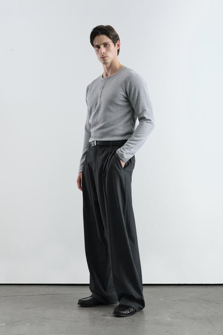 Wijde Gelaagde Gestreepte Broek - Image 3