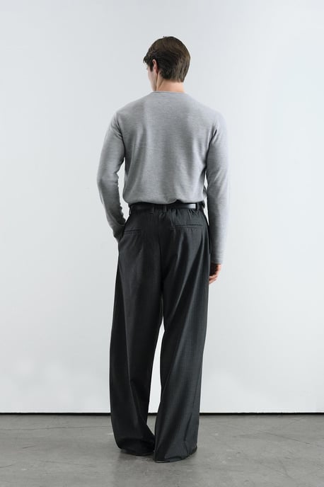 Wijde Gelaagde Gestreepte Broek - Image 4