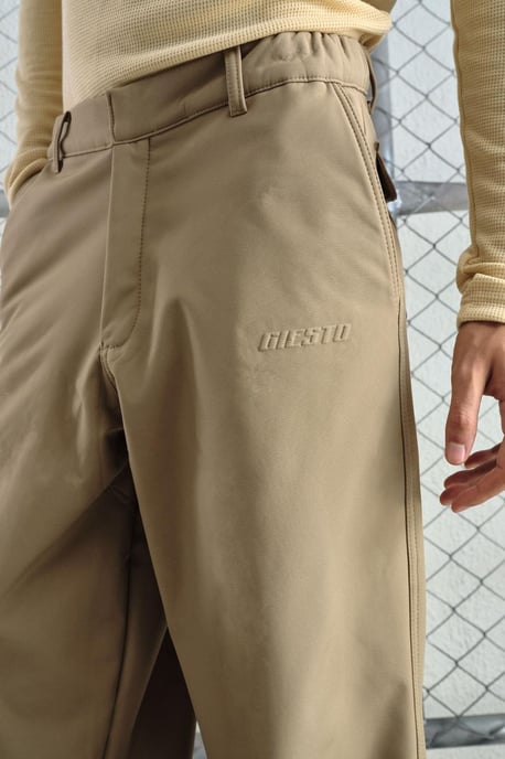 Breda Byxor i Gabardin med Fickor - Image 2