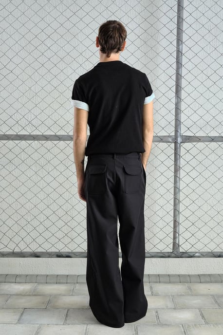 Baggy Fit Wijde Pantalon met Zak - Image 2