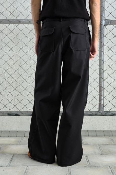 Baggy Fit Wijde Pantalon met Zak - Image 3
