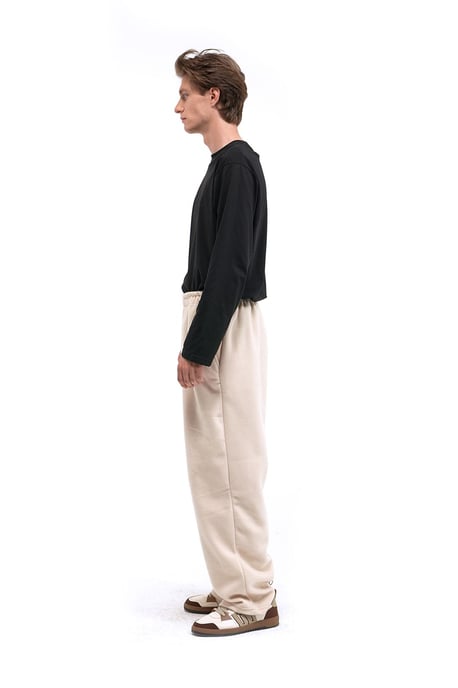 Heren Relaxed Fit Wijde Pijpen Instapbroek - Image 2