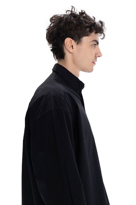Regular Fit Långärmad Poplin Skjorta med Knappt stängning - Image 3