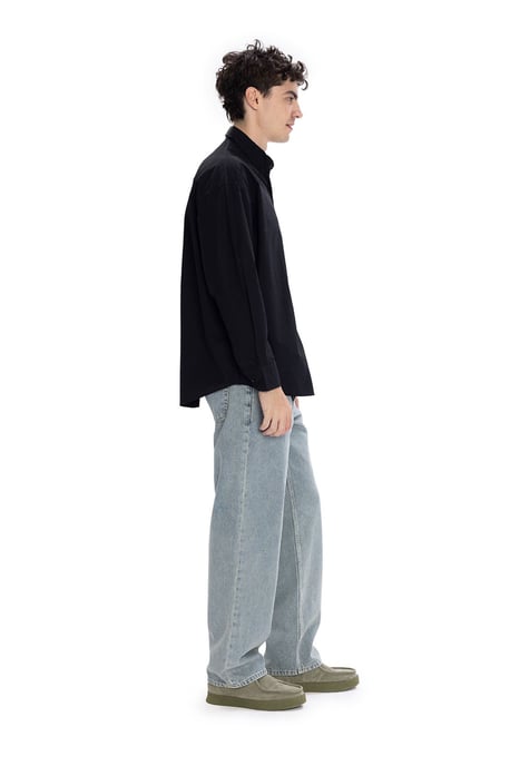 Regular Fit Långärmad Poplin Skjorta med Knappt stängning - Image 4