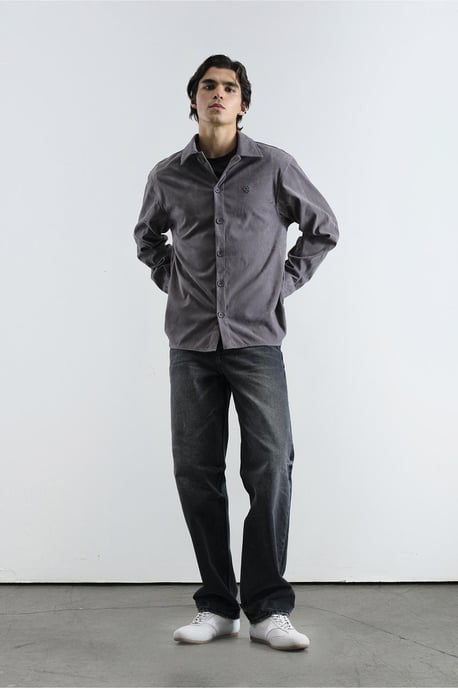 Broderad Regular Fit Långärmad Skjorta - Image 1
