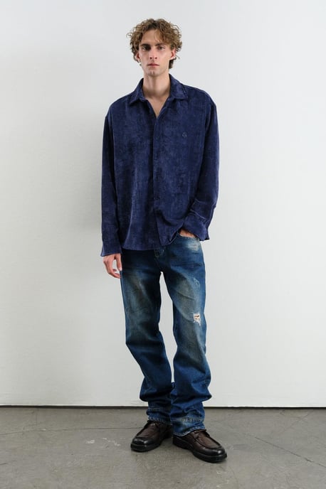 Oversized Velours Shirt - Image 2