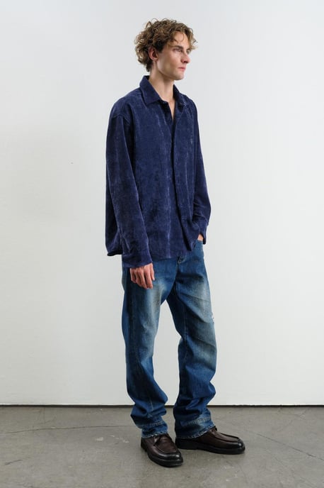 Oversized Velours Shirt - Image 3