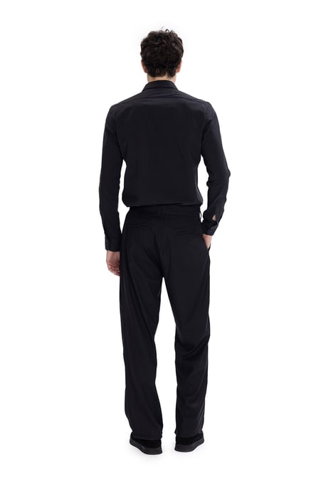 Slim Fit Poplin Skjorta med Knappar - Image 3