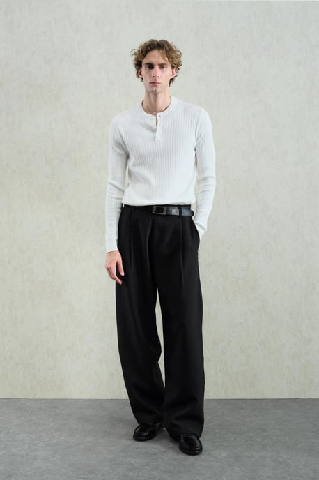 Slim Fit långärmad skjorta med krage - Image 3