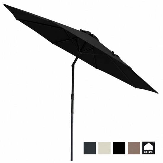 Kopu ® valencia parasol rond 300 cm met beschermhoes zwart - Image 4