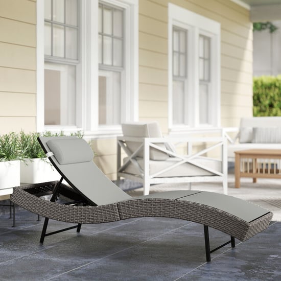 4goodz Poly rattan ligstoel met in 5 standen verstelbare rugleuning en - Image 2