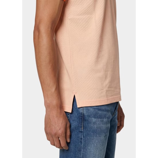 Bos Bright Blue Scotland blue polo heren brick polo plain contrast col spe25108br06sb/735 apricot - Image 3