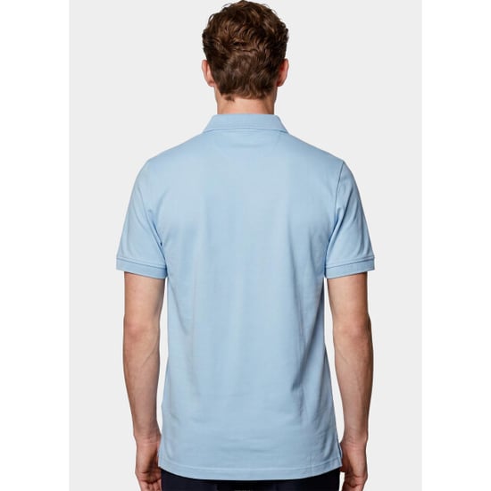 Bos Bright Blue Scotland blue polo heren boris polo spe25108bo40sb/210 light blue - Image 3