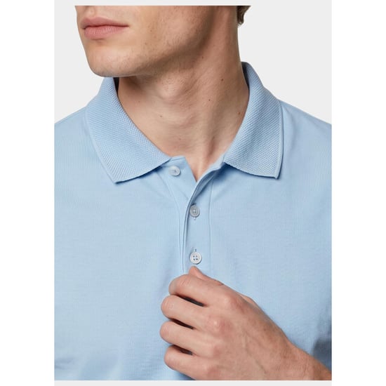 Bos Bright Blue Scotland blue polo heren boris polo spe25108bo40sb/210 light blue - Image 4