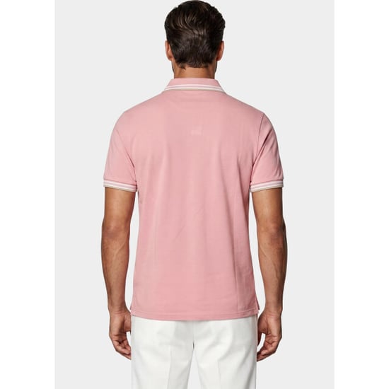 Bos Bright Blue Scotland blue polo heren brick polo plain contrast col spe25108br06sb/738 candy - Image 6