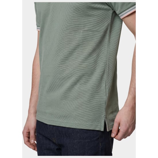 Bos Bright Blue Scotland blue polo heren brick polo plain contrast col spe25108br06sb/361 sea green - Image 6