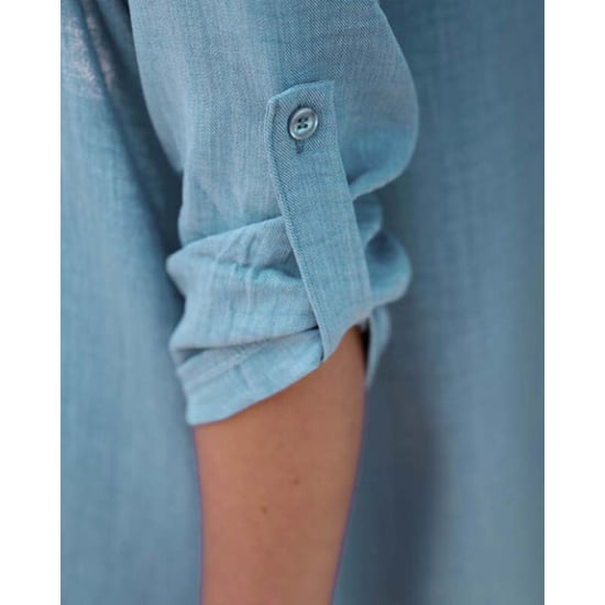 FOS Amsterdam Fos 7811 jurk lina uni lyocell look jeans - Image 3