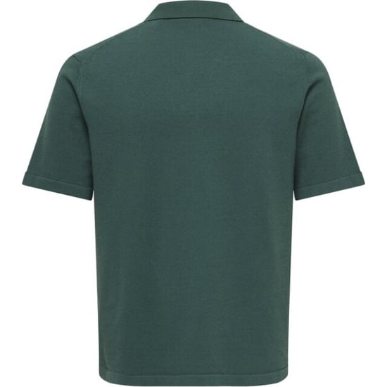 Only & Sons Onsmilo life reg 12 ss shirt knit esmerald - Image 2