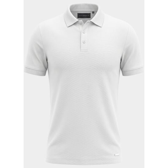 Bos Bright Blue Scotland blue polo heren boris polo spe25108bo40sb/100 white - Image 3