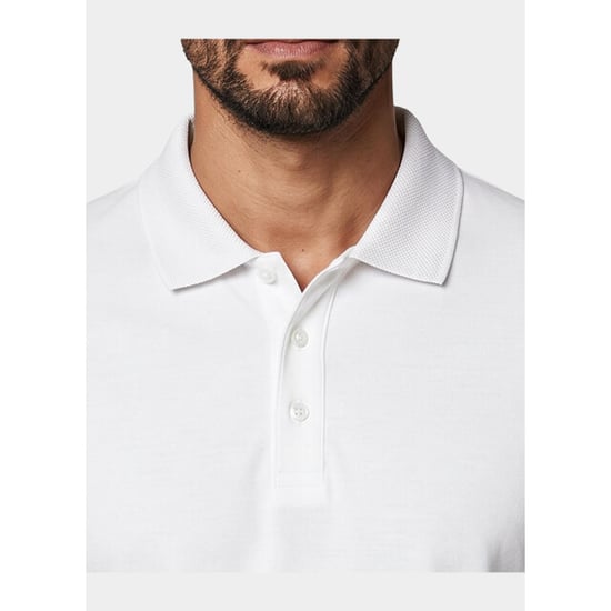 Bos Bright Blue Scotland blue polo heren boris polo spe25108bo40sb/100 white - Image 4