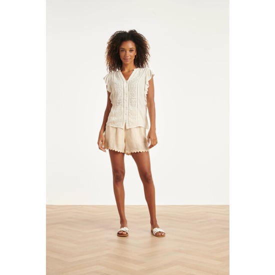 Smashed Lemon Blouse met broderie en ruffle mouwen | - Image 1