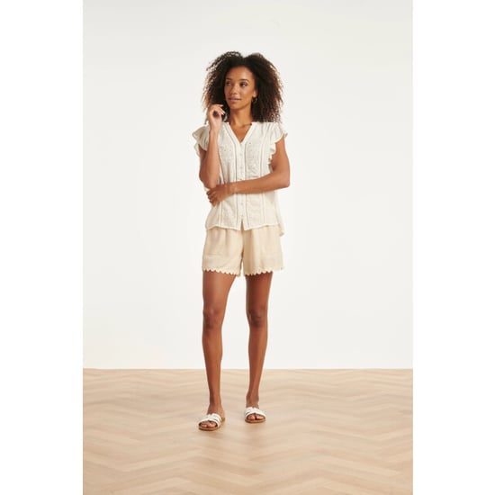 Smashed Lemon Blouse met broderie en ruffle mouwen | - Image 2