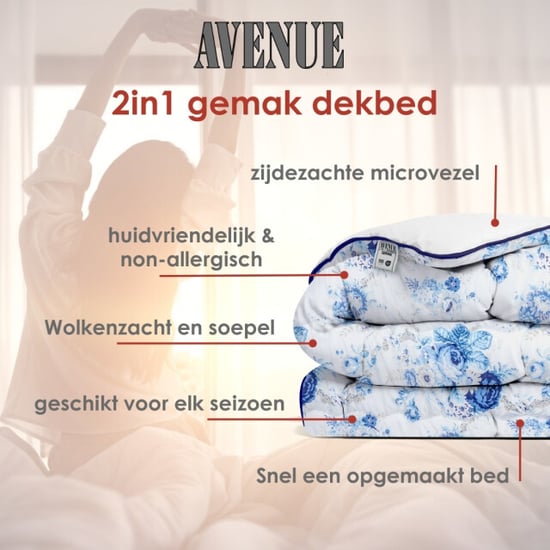 Avenue luxe en makkelijk dekbed zonder overtrek – hoesloos lits-jumeaux dekbed - Image 6