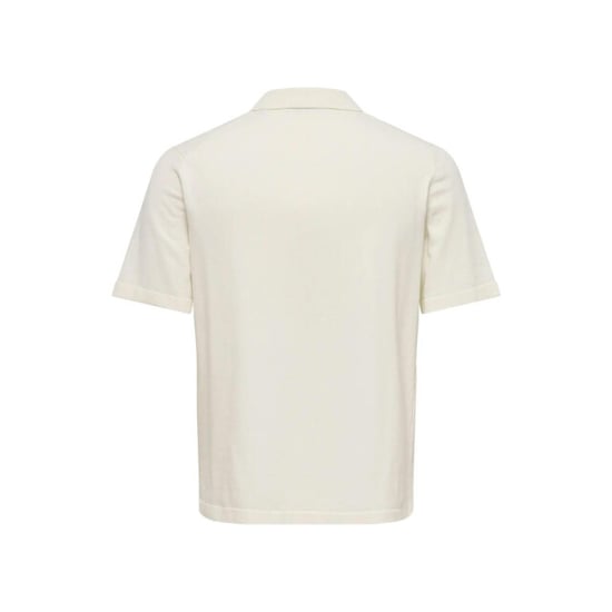 Only & Sons Onsmilo life reg 12 ss shirt knit off-white - Image 2