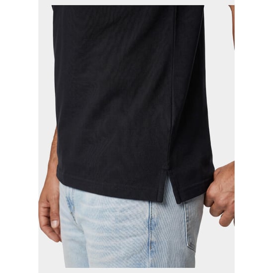 Bos Bright Blue Scotland blue polo heren brick polo plain contrast col spe25108br06sb/990 black - Image 2