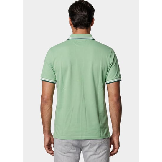 Bos Bright Blue Scotland blue polo heren brick polo plain contrast col spe25108br06sb/314 meadow green - Image 2