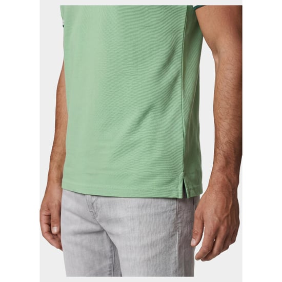 Bos Bright Blue Scotland blue polo heren brick polo plain contrast col spe25108br06sb/314 meadow green - Image 4