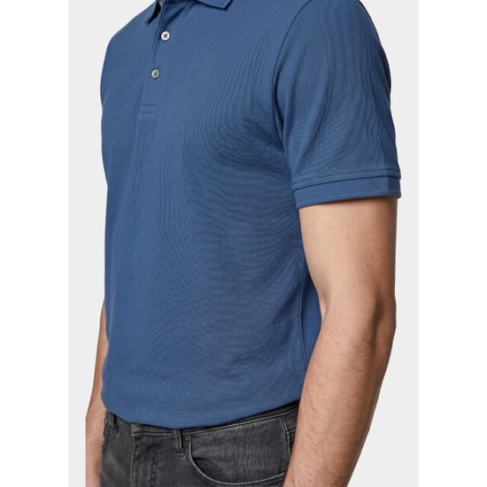 Born with Appetite Polo heren arto polo bwa25108ar22/268 jeans blue - Image 3