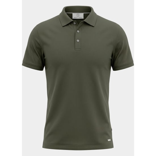 Born with Appetite Polo heren arto polo bwa25108ar22/367 olive night - Image 3