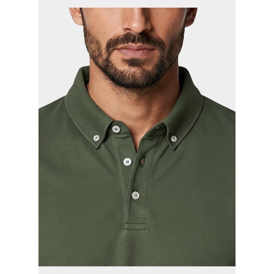 Bos Bright Blue Scotland blue polo heren boris polo spe25108bo40sb/367 olive night - Image 3