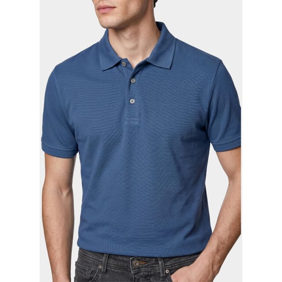 Born with Appetite Polo heren arto polo bwa25108ar22/268 jeans blue - Image 5