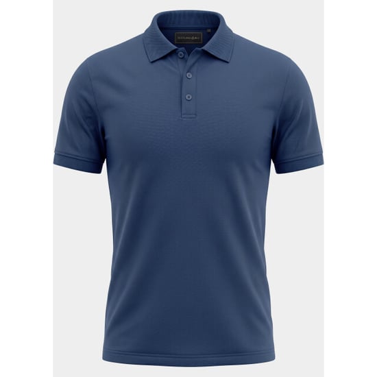 Bos Bright Blue Scotland blue polo heren boris polo spe25108bo40sb/268 jeans blue - Image 6