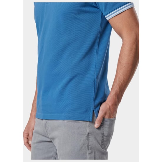 Bos Bright Blue Scotland blue polo heren brick polo plain contrast col spe25108br06sb/241 true blue - Image 3