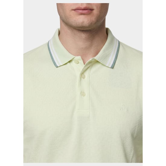 Bos Bright Blue Scotland blue polo heren brick polo plain contrast col spe25108br06sb/311 pistachio - Image 3